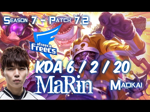 AFs MaRin MAOKAI vs RUMBLE Top - Patch 7.2 KR Ranked