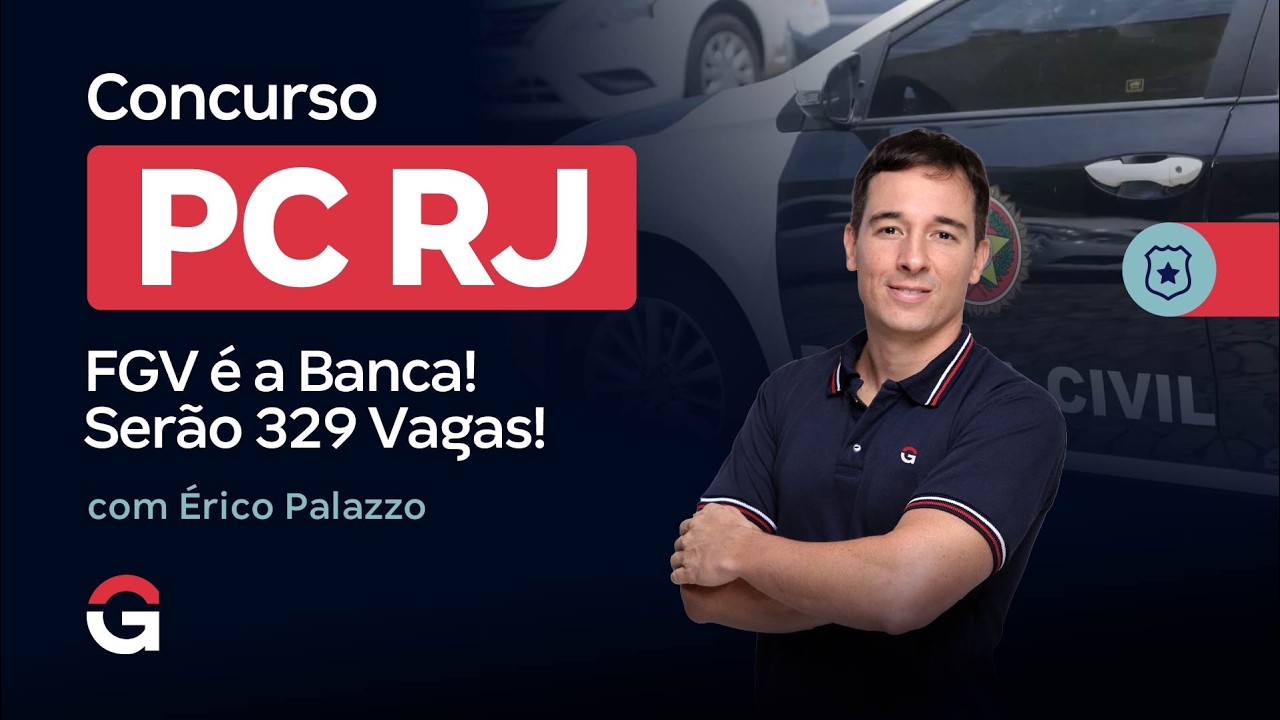Concurso Polícia Civil RJ: FGV é a Banca! Serão 329 vagas!