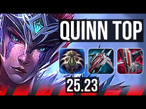 QUINN vs YORICK (TOP) | 8k comeback, 600+ games, Rank 13 Quinn | EUW Grandmaster | 25.23