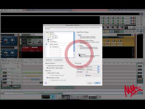 MMS : REASON 6 TUTORIAL : Rendering Your Track