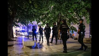 Operativo de vigilancia del botellón en Ourense