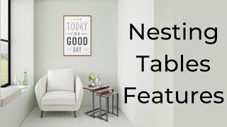 Zenvida Nesting Tables 290-NSTTBL features