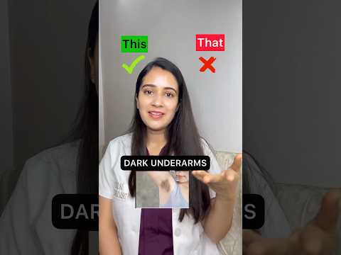 This or that| Dark underarms |Underarm pigmentation| How to lighten underarms #darkunderarms #shorts