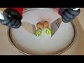 Kiwi ICE CREAM ROLLS ASMR Oddly Satisfrying Video In 4k
