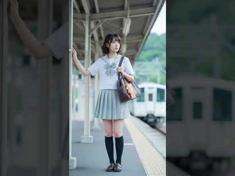 少女と電車