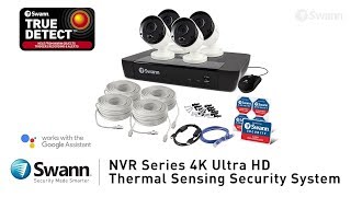 Swann 4K Security System Overview NVR-8580 with 4K Security Cameras NHD-885MSB