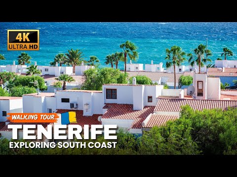 TENERIFE SOUTH 🇮🇨 Exploring Canary Islands | 4K HDR Walking Tour