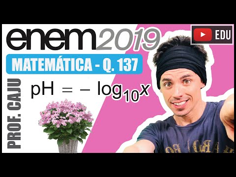 [ENEM 2019] 137 📘 LOGARITMO A Hydrangea macrophylla é uma planta com flor azul ou cor-de-rosa