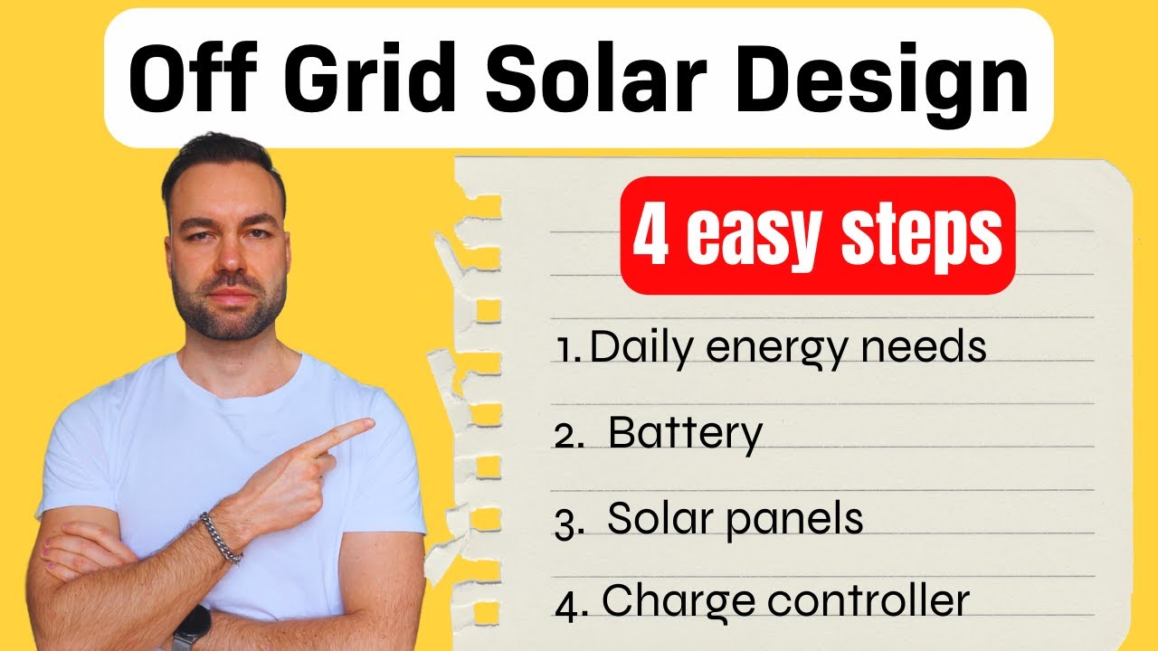 Off Grid Solar System Design: 4 Easy Steps + Diagram (load analysis)