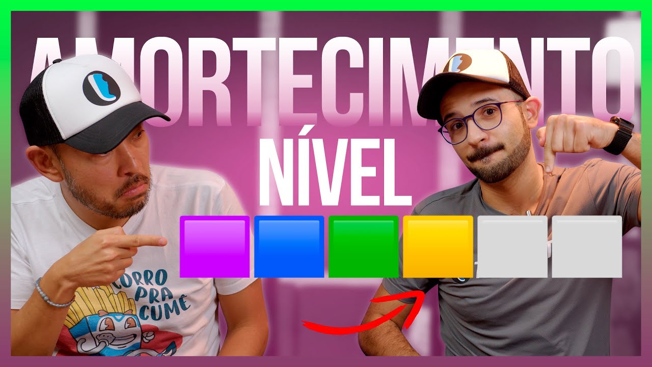 O que é o NÍVEL DE AMORTECIMENTO do tênis? 🟪🟦🟩🟨⬜️⬜️