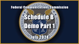 Schedule B Demo Part 1