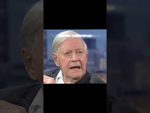 Helmut Schmidt über Angela Merkel