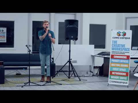 Devin Wright Singer performing at Cowo Campus