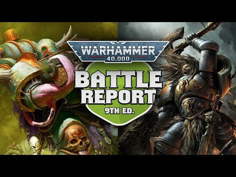 Death Guard vs Space Wolves Warhammer 40k Battle Report Ep 155
