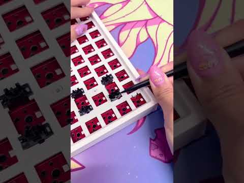 How to REMOVE & INSTALL Plate-Mounted Stabilizers on your Keyboard! 🔎 #howto #keyboard #gamingsetup