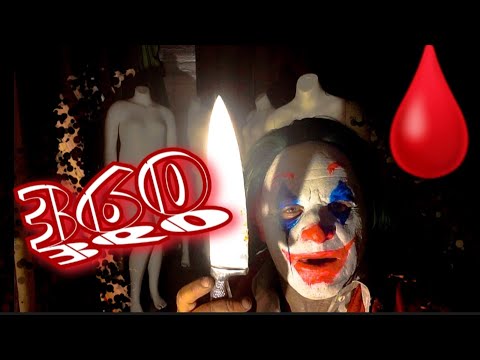 360 video 🌪 Horror 360 VR  🕷 #360  Creepy Clown Video,  Scary vr