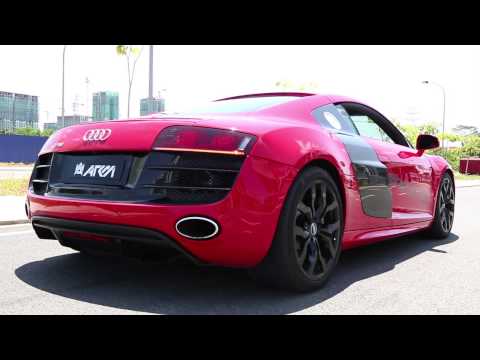 Audi R8 V10 with Armytrix Titanium Exhaust, AMAZING AGGRESSIVE sound!