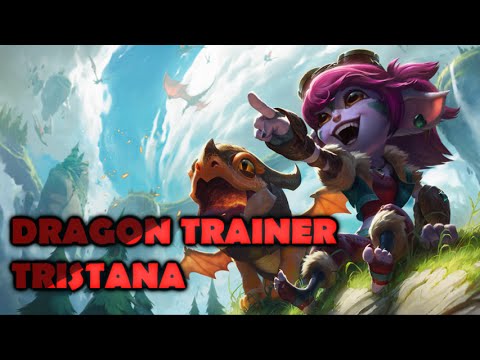 Dragon Trainer Tristana LEGENDARY Skin Spotlight Gameplay - League of Legends (LoL new skin)