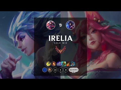 Irelia Mid vs Ahri - EUW Grandmaster Patch 12.16