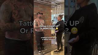 Q&amp;A - Tattoo Cover Up vs Tattoo Removal? #shorts #tattoo #tattoos #tattooed #tattootips #mohawkmatt
