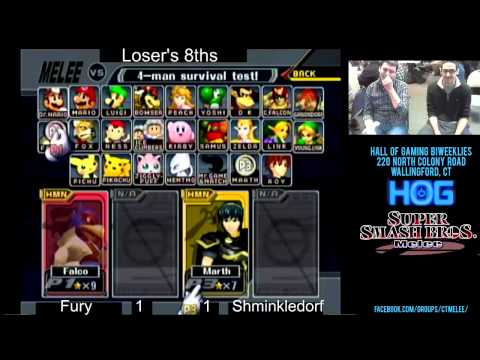 CTmelee #18 - Fury (Fox, Faclo) vs Shminkledorf (Marth) - Loser Top 8 SSBM Tournament