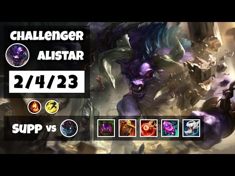 Alistar vs Maokai NA Challenger SUPPORT (2/4/23) - v11.13
