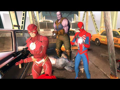 THANOS VE FLASH SÜPER GÜÇLERİNİ KULLANIYOR