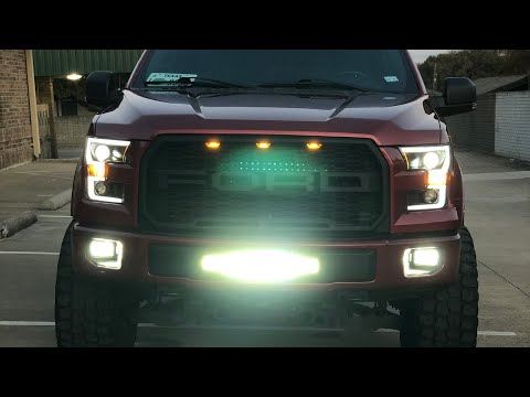 SUPER BRIGHT LED Light Bar 2015 F150! Looks AWESOME!