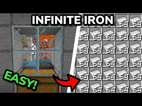 EASY 1.21 COMPACT IRON FARM TUTORIAL in Minecraft Bedrock (MCPE/Xbox/PS/Switch/PC)