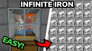 EASY 1.21 COMPACT IRON FARM TUTORIAL in Minecraft Bedrock (MCPE/Xbox/PS/Switch/PC)