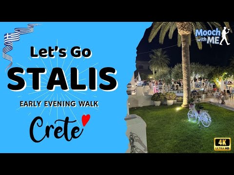 Stalis Crete Early Evening Walk - An evening Walk from Romantic Corner to Segiani Garden