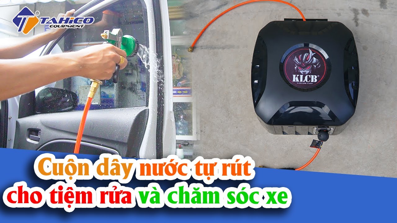 Cuộn dây nước tự rút cho tiệm rửa và chăm xe ô tô 25