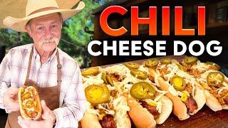 Homemade Chili Cheese Dogs with Real Cowboy Chili, Best Chili Dog Ever!