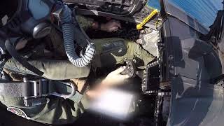 VFA-41 inside the cockpit of an F/A-18 during arrested landing (Original unedited audio)