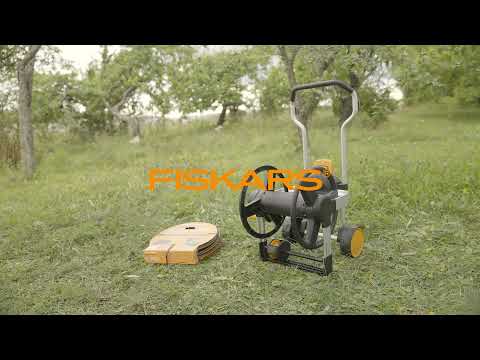Fiskars Rankinė laistymo sistema Waterwheel XL, komplektas video