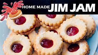 Home - made JIM JAM Treat biscuits| Jam & Cream filled Butter cookies| Jam cookies - Easy CookBook