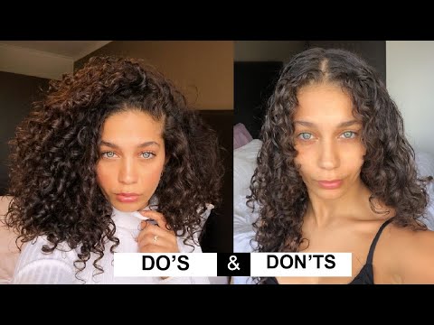 STYLING CURLY HAIR DO'S & DON'TS for volume and...