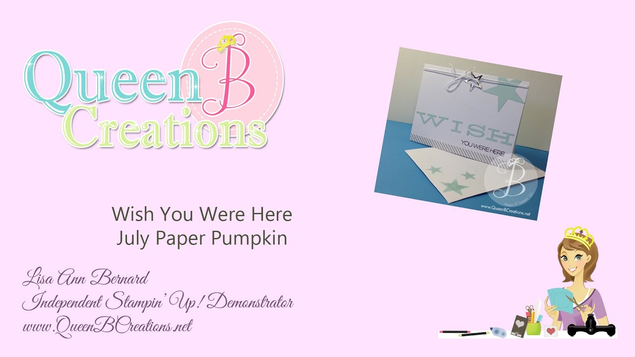 Stampin' Up!: Wish You Were Here Handmade Card