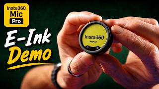 Insta360 Mic Pro E-Ink Demo #insta360 #insta360micpro #micpro @insta360 @Insta360_Tutorials
