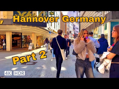 Hannover Germany Walking Tour  2025 Part 2 | 4K Video | City Walk in Germany |