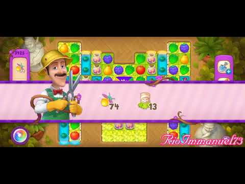 Gardenscapes No Booster Super Hard level 3925 Gameplay