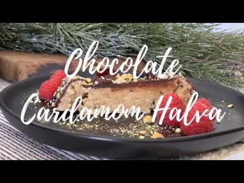 Chocolate Cardamom Halva - Easy Dessert Recipe
