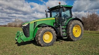John Deere 8370R + SF1 + ikerkerék és művelőkerék szett (6325 üó.)
