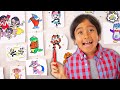Learn How To Draw ALL Of Ryan S World Characters