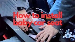 How to install baby car seat (evenflo pivot travel system litemax infant car seat)