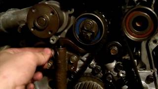 Setting timing belt tension on a 7 bolt 4g63.