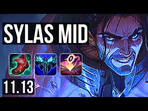 SYLAS vs ORIANNA (MID) | 10/1/8, 68% winrate, Legendary | KR Master | v11.13