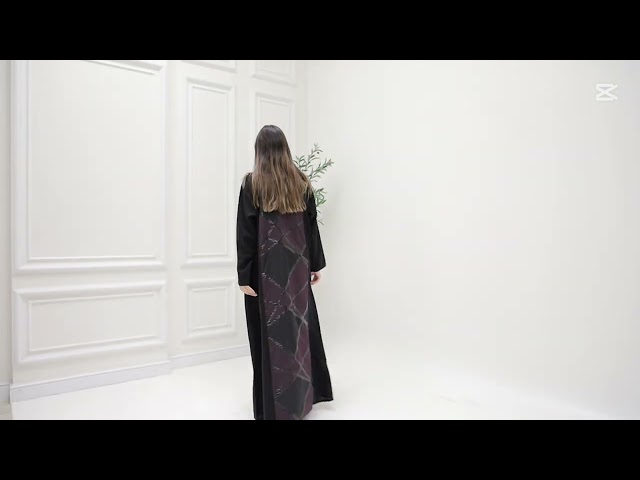 عباية لف ملونة من الخلف 1180217