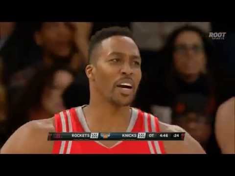 Dwight Howard dunks ALL OVER Porzingis