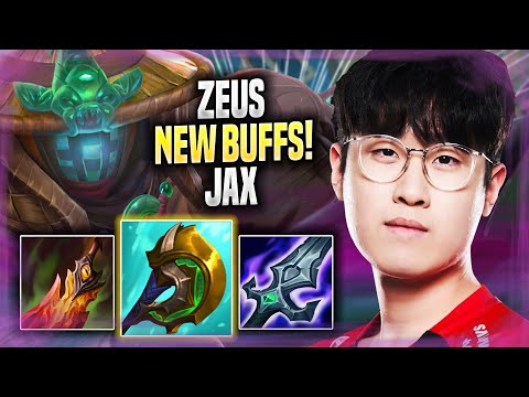 ZEUS IS READY TO PLAY JAX WITH NEW BUFFS! - T1 Zeus Plays Jax TOP vs Poppy! | Season 2022